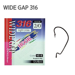 [캣츠크로우] WIDE GAP 316 와이드갭 훅   [무비] [무비sl] [관문낚시]